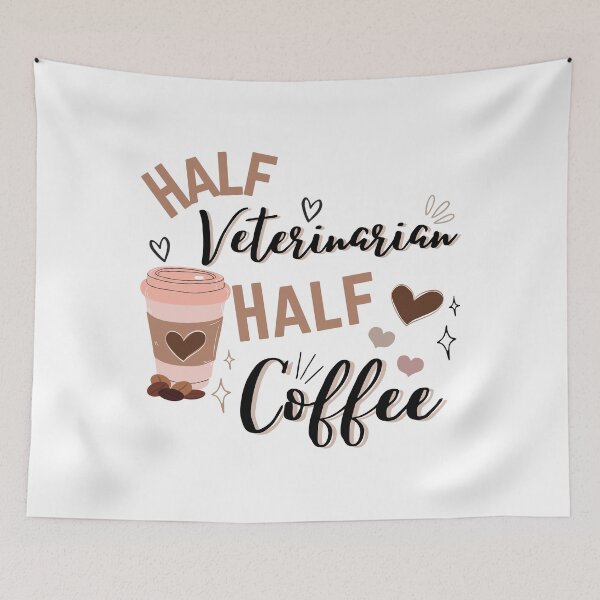 Item preview, Copy of Half veterinarian half coffee designed and sold by aryan10.