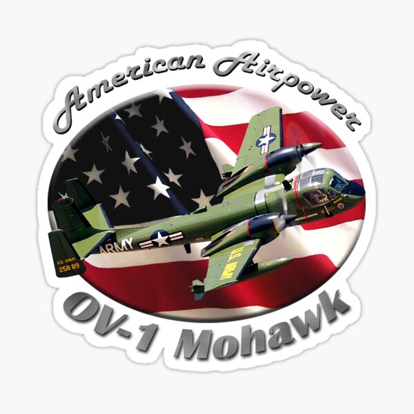 Artikel-Vorschau von OV-1 Mohawk American Airpower, designt und verkauft von hotcarshirts.