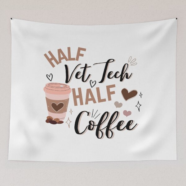 Item preview, Half vet tech half coffee designed and sold by aryan10.