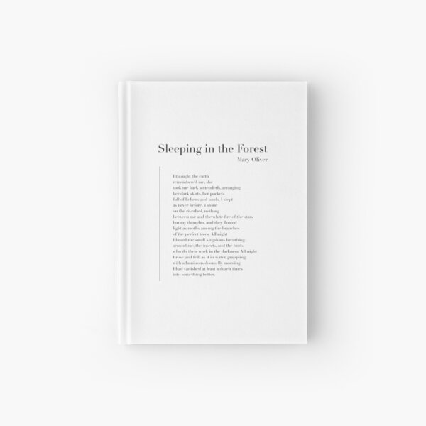 Item preview, Sleeping in the Forest by Mary Oliver designed and sold by wisemagpie.