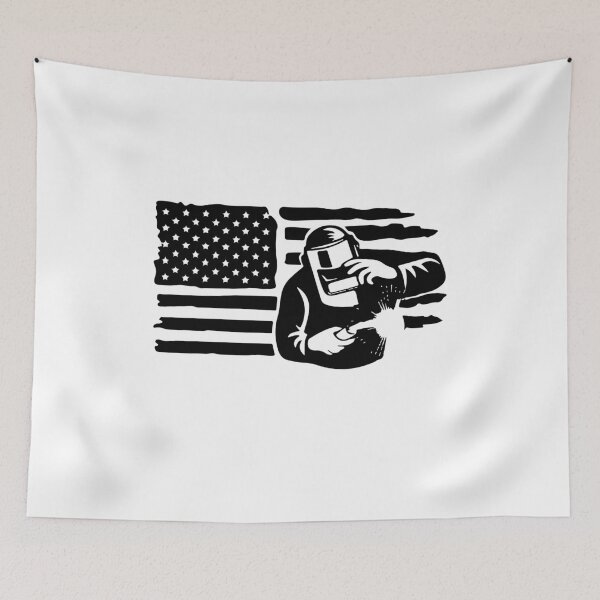 Item preview, Welding USA Flag  , American Welder  , Welding Steel Metal , Torch Mask Mechanic  , Ironworker  designed and sold by Golfpanu2020.