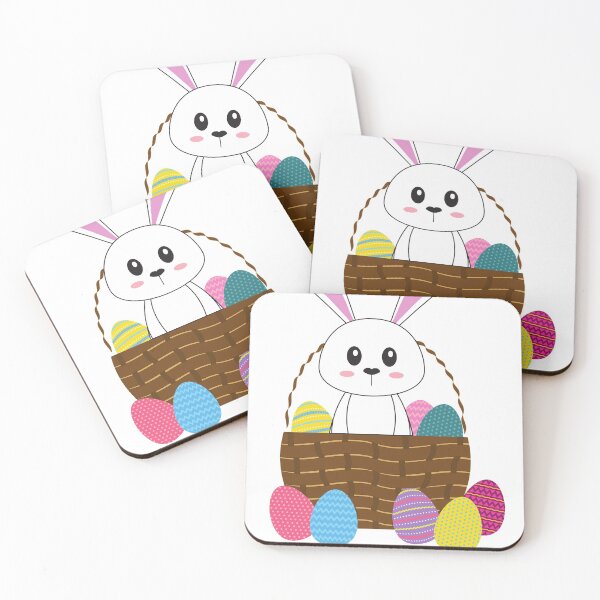 Item preview, Bunny in a Basket of Eggs  designed and sold by AliyahNayyar.