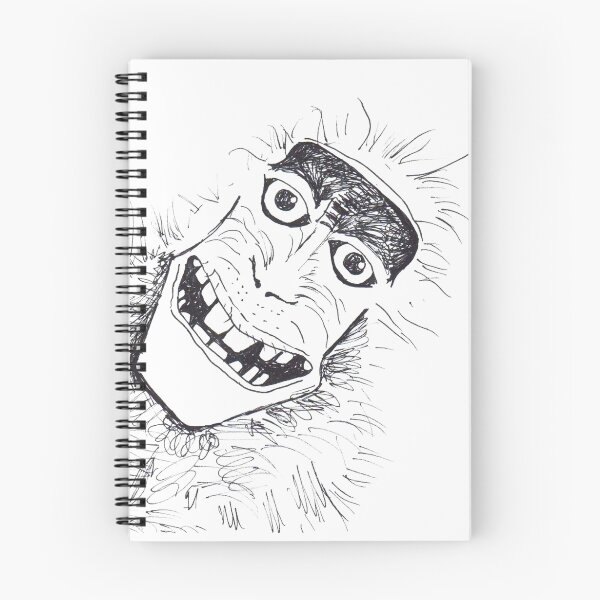 Item preview, Monkey Head Leaning In designed and sold by KitCatCards.