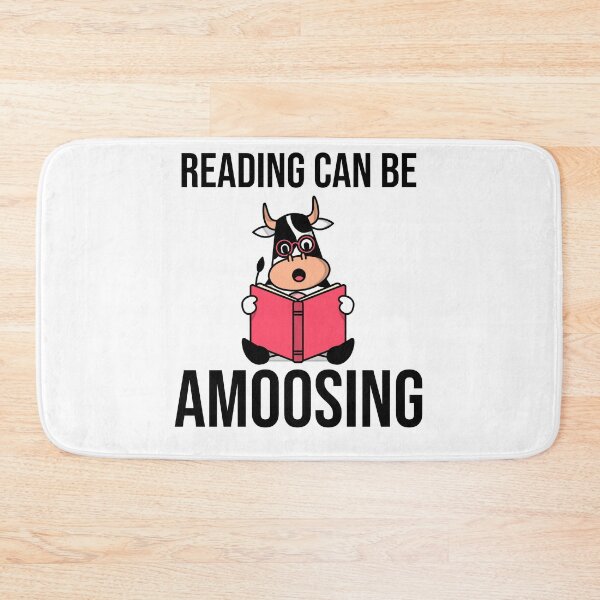 Item preview, Reading Can Be Amoosing - Funny Cow Pun designed and sold by RedQuality.