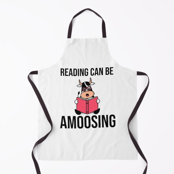 Item preview, Reading Can Be Amoosing - Funny Cow Pun designed and sold by RedQuality.