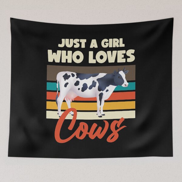 Item preview, Cow Just A Girl Who Loves Cows Girls / Ladies / Farmer's wife designed and sold by Lenny Stahl.
