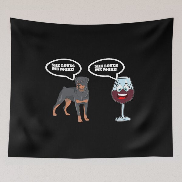 Artikelvorschau, Rottweiler gegen Wein entworfen und verkauft von Salvadax.