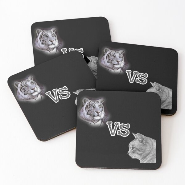 Item preview, cat vs tiger shirts, cute cat vs tiger design, cute cat vs tiger lover, funny cat vs tiger masks, funny cat vs tiger phone cases, nice cat vs tiger stikars, cat vs tiger mugs, cat vs tiger clock  designed and sold by Poussyarts.