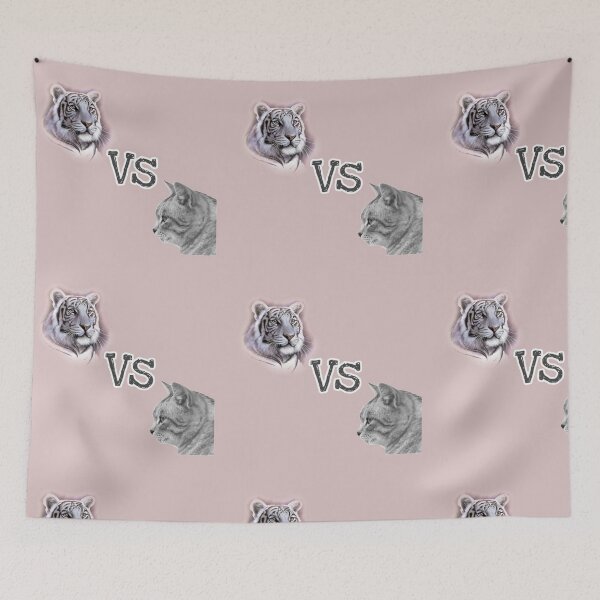 Item preview, cat vs tiger shirts, cute cat vs tiger design, cute cat vs tiger lover, funny cat vs tiger masks, funny cat vs tiger phone cases, nice cat vs tiger stikars, cat vs tiger mugs, cat vs tiger clock  designed and sold by Poussyarts.