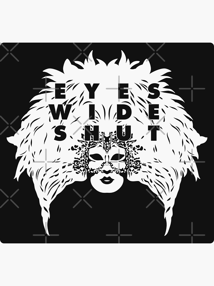 "Eyes Wide Shut white" Sticker for Sale by Redbubble