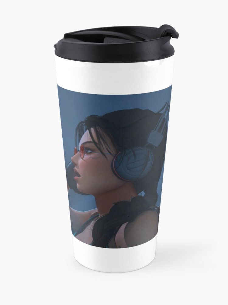 Alternate view of Lara Croft voice actress Travel Coffee Mug