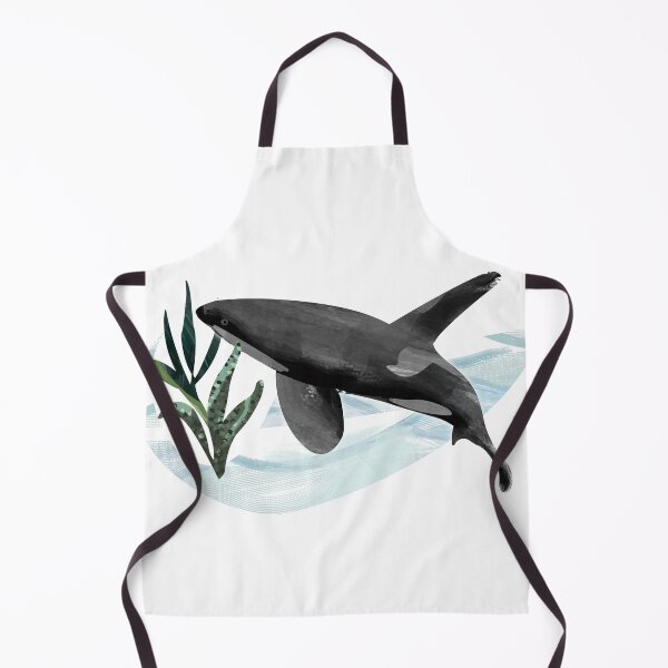 Artikelvorschau, Aquarell Orca Killerwal Illustration - Tiefseeleben entworfen und verkauft von Caroline Laursen.