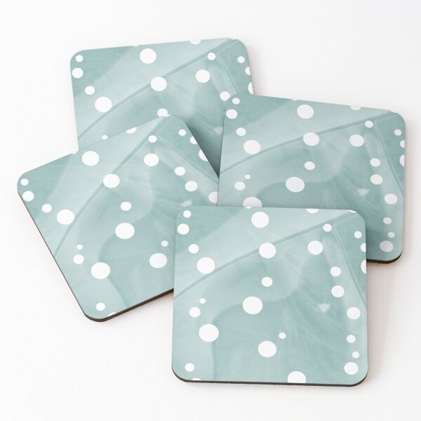 Item preview, Polka Dots Circle Pattern in Aqua Blue and White Design 618 designed and sold by Artnigel.