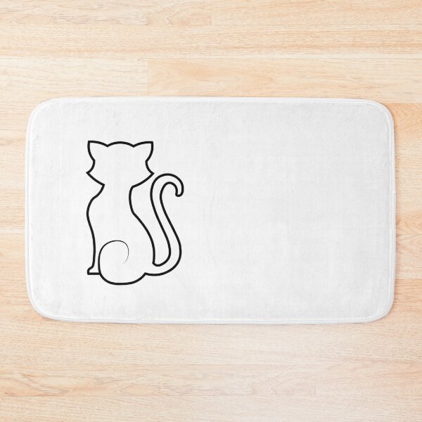 Item preview, Little white cat silhouette designed and sold by CyrielleShop.
