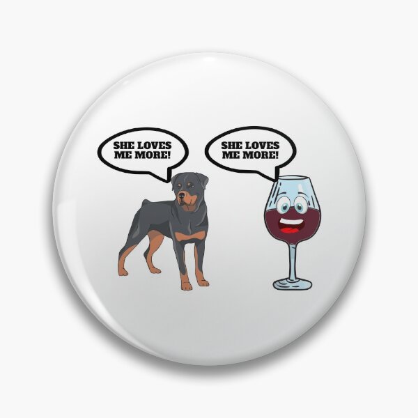 Artikelvorschau, Ein Glas Wein und Zeit mit meinem Rottweiler entworfen und verkauft von Salvadax.