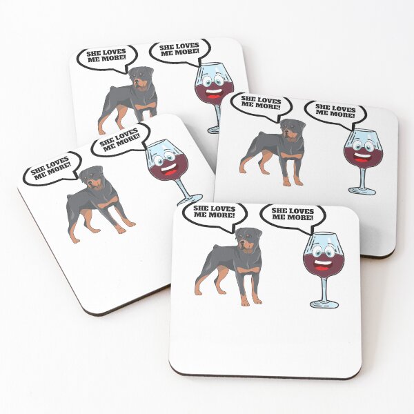 Item preview, A Glass Of Wine And Time With My Rottweiler designed and sold by Salvadax.