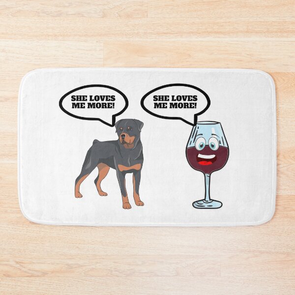 Item preview, A Glass Of Wine And Time With My Rottweiler designed and sold by Salvadax.