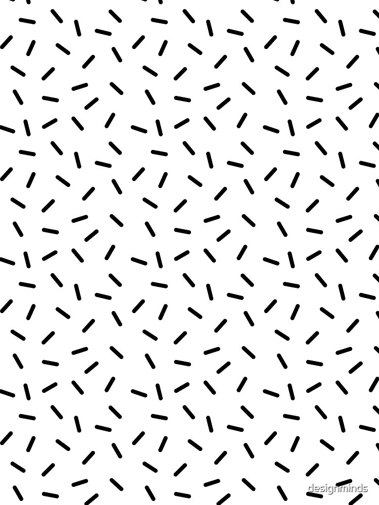 Abstract Sprinkles Pattern (black/white) by designminds