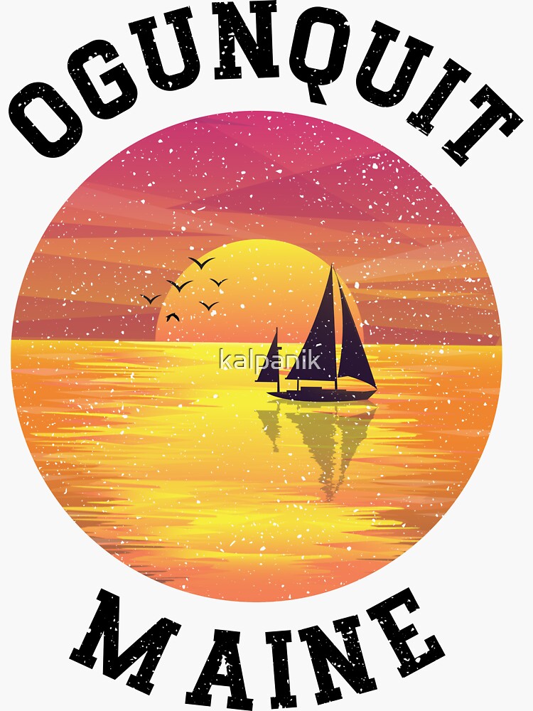 Vintage Ogunquit Maine Retro 70s 80s by kalpanik