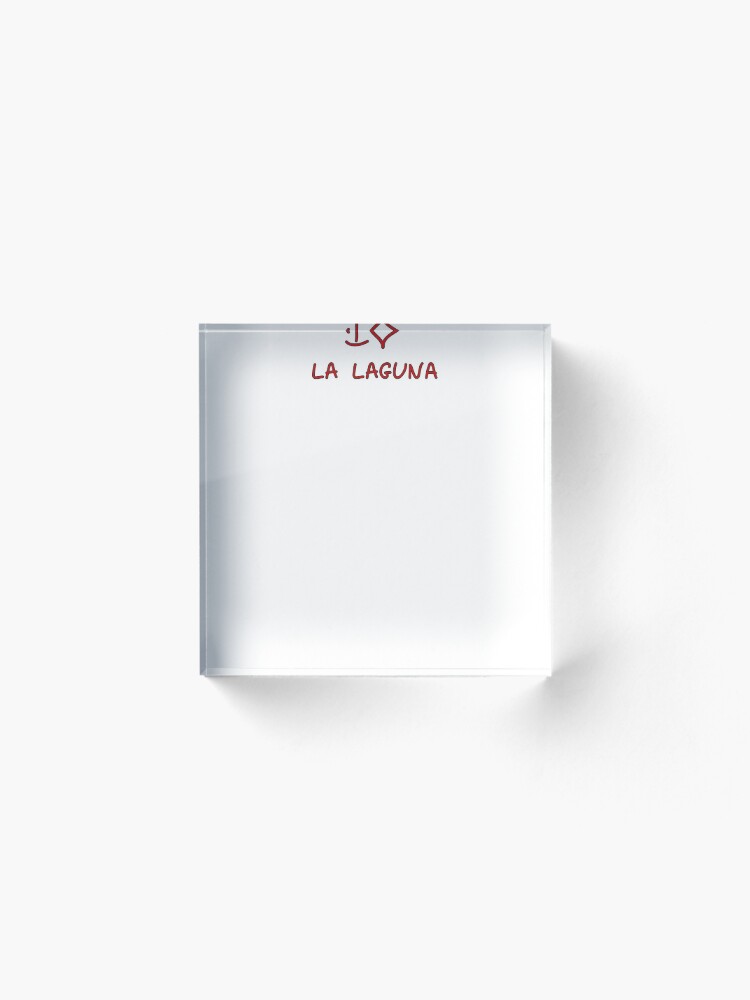 Alternate view of I Love La Laguna Acrylic Block
