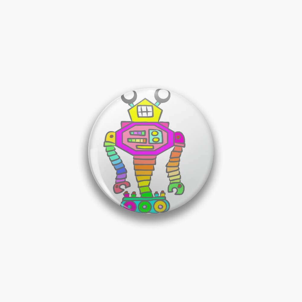 Robot looking like a Snail Pin