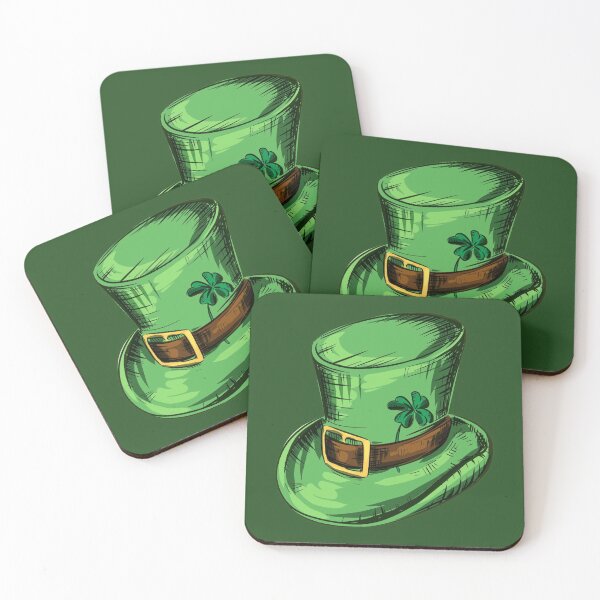 Item preview, St Patricks Day Hat With Clover Leaf, Irish Themed Party Gifts designed and sold by . JustBeUnique ..