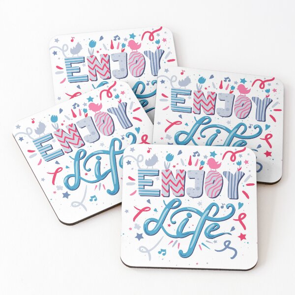Item preview, Enjoy Life -  inspirational Motivational Quote designed and sold by BitsndPieces.