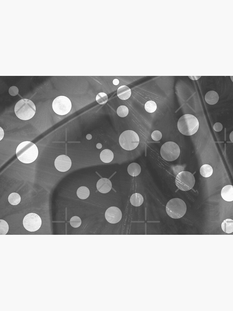 Polka Dots Circle Pattern in Black and White Design 619 by Artnigel