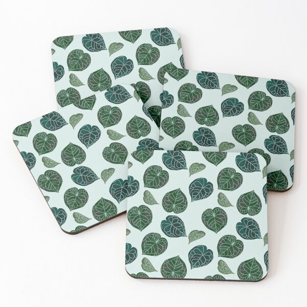 Item preview, Green leaves pattern designed and sold by RosanneCreates.