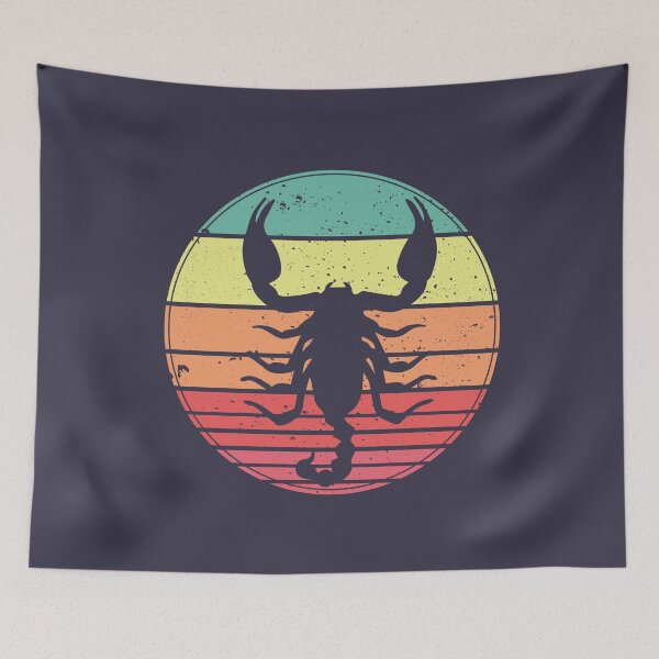 Aperçu de l'œuvre Scorpion Vintage Coucher de soleil Rétro créée et vendue par faudeltn.
