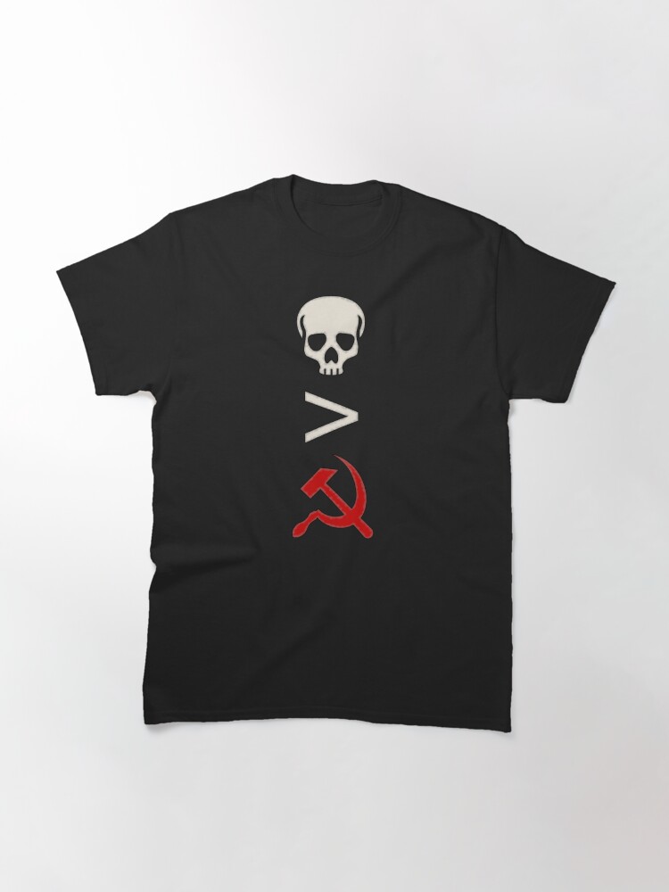 Alternate view of Better Dead Than Red Said in Symbols Classic T-Shirt