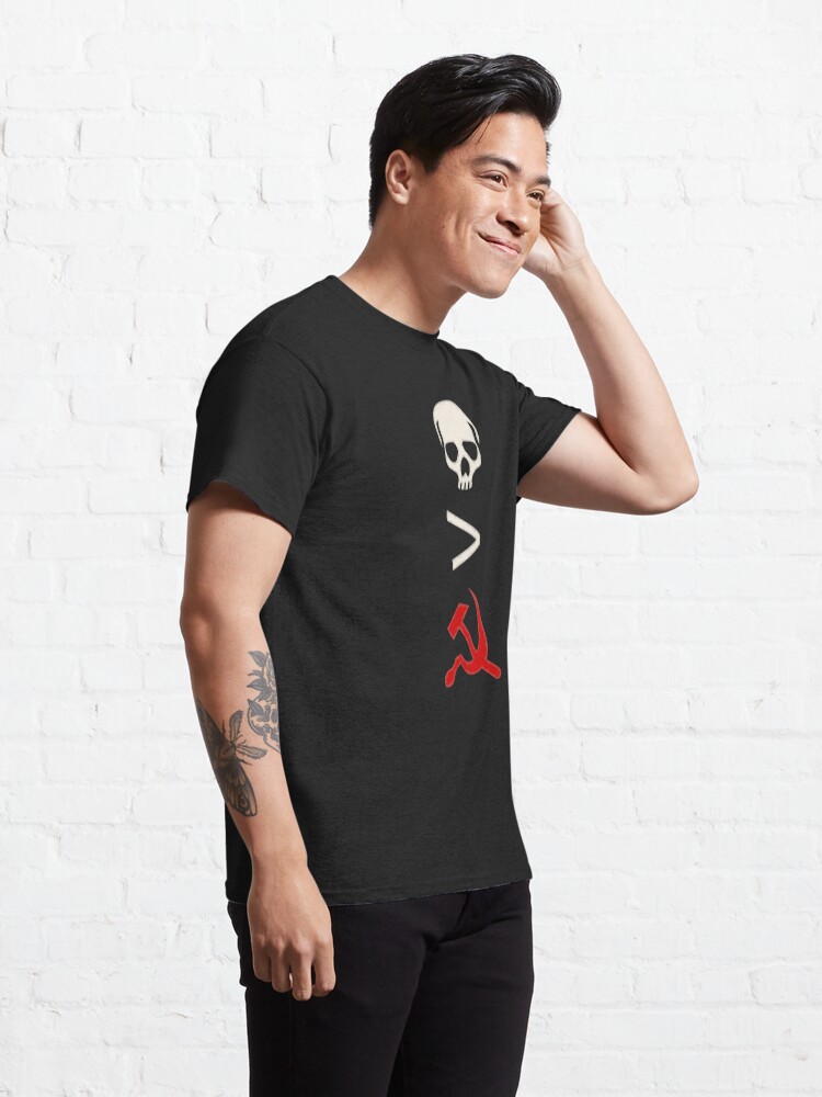 Alternate view of Better Dead Than Red Said in Symbols Classic T-Shirt