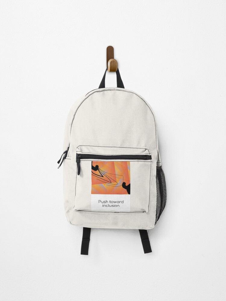 Thumbnail 1 of 3, Backpack, Push Toward Inclusion designed and sold by headtrackerart.