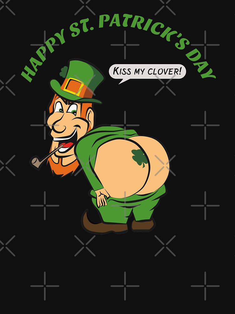 St Patricks Day - Kiss My Clover - Cute Funny by preefocus