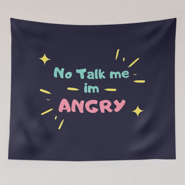 Item preview, no talk me  im angry designed and sold by gpsapparel.