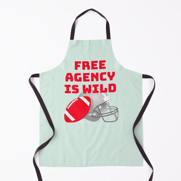Item preview, Free Agency Is Wild, American Football, Football designed and sold by HomeConscious.