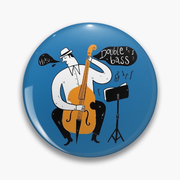 Item preview, Musicians play jazz with Double bass. designed and sold by huza.