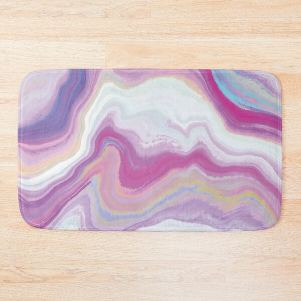 Item preview, Marble Swirls of Pink, Purple, Blue and White Abstract Pattern designed and sold by Alicia Chee.