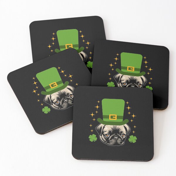 Item preview, St. Patrick's Day 2021 Cute Pug 2 designed and sold by IPRINT Clothing.