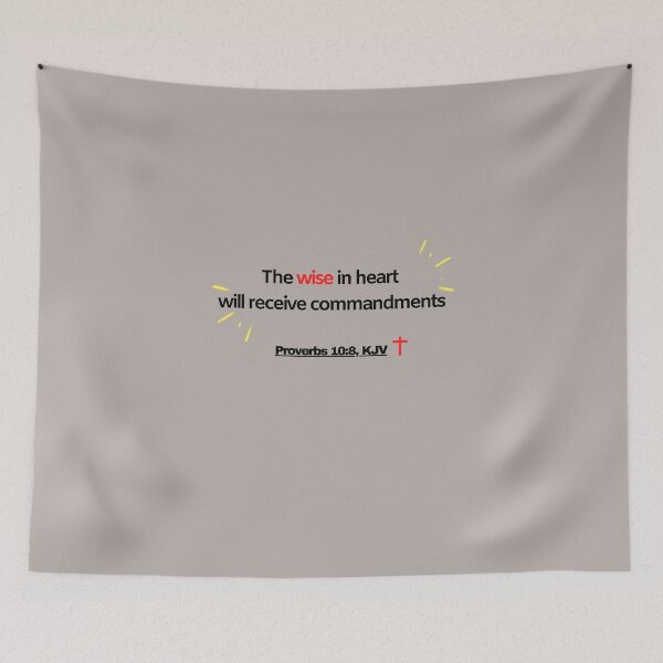 Item preview, Proverbios 10: 8, KJV. Golosinas del versículo bíblico (El paquete de la verdad A0004.e) designed and sold by TheTruthPack.