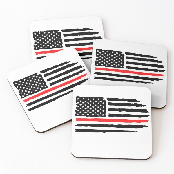 Item preview, Red Line Flag , Firefighter, American fire department logo , Distressed Flag ,Fire Department designed and sold by Golfpanu2020.