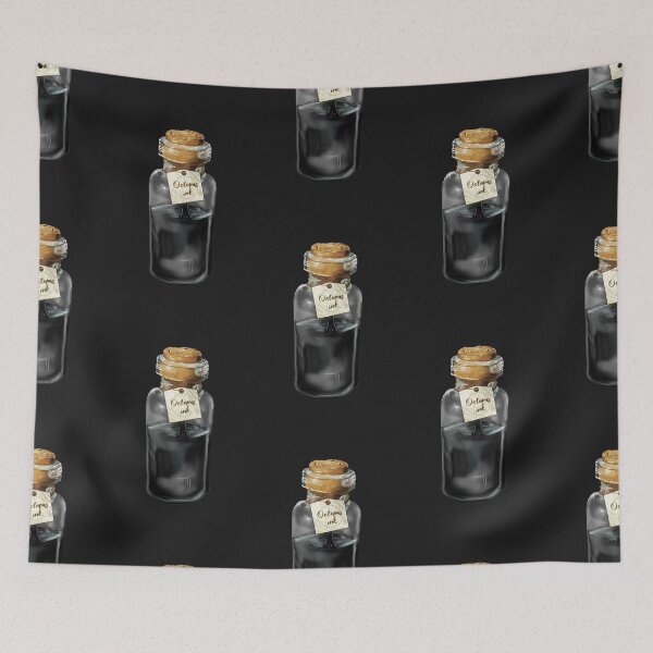 Item preview, Octopus Ink - Spooky Apothecary designed and sold by drawnexplore.