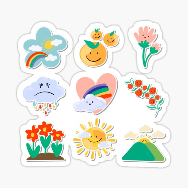 I Love the Weather & it's Different Seasons Sticker