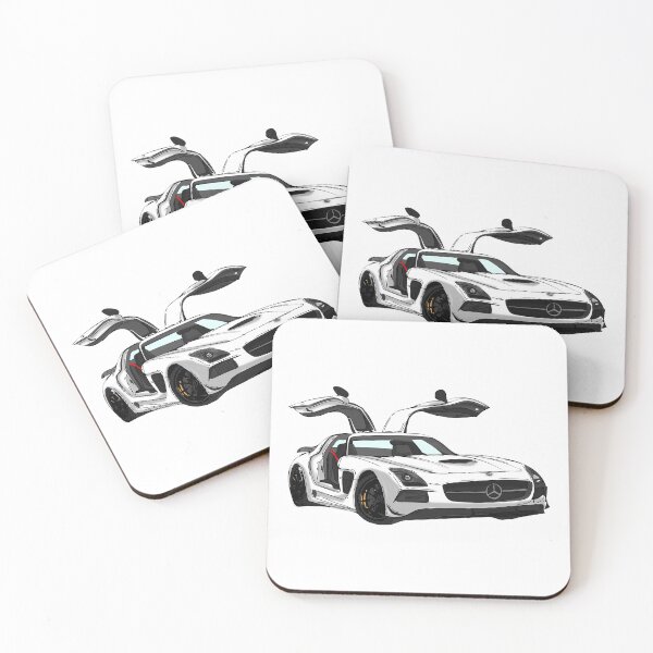 Item preview, Mercedez SLS Batwing White Yellow designed and sold by Michael Garber.