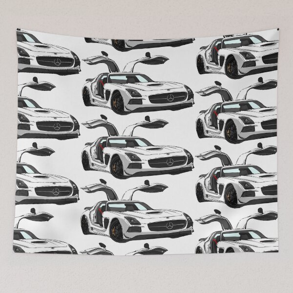 Item preview, Mercedez SLS Batwing White Yellow designed and sold by Michael Garber.