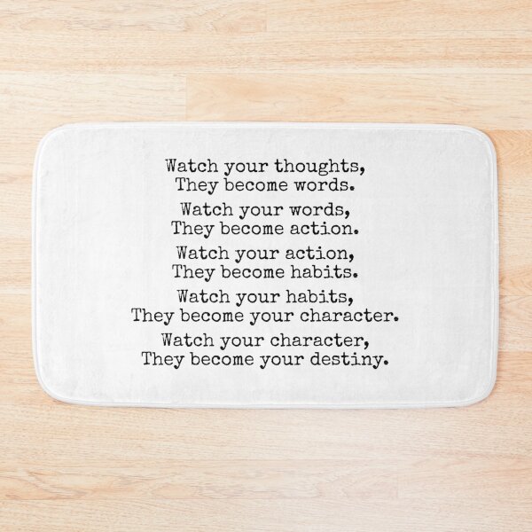 Item preview, Watch Your Thoughts Inspirational Quote Lao Tzu designed and sold by Sour Soul.