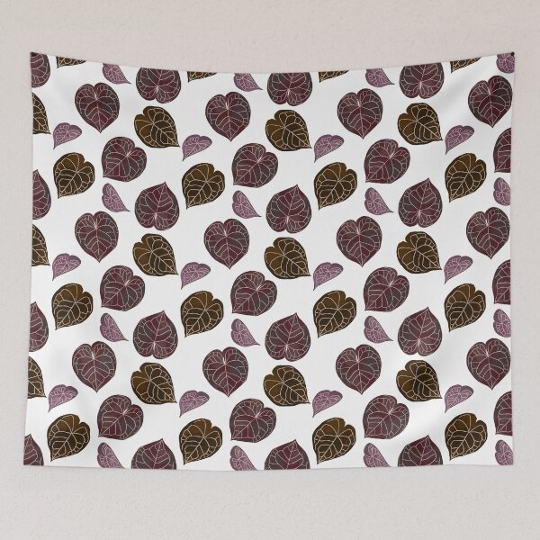 Item preview, Patrón de hojas de Borgoña designed and sold by RosanneCreates.