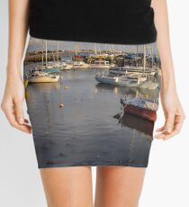 Titchfield Haven, England at late afternoon Mini Skirt