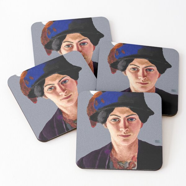 Item preview, The artist's wife in blue hat Macke designed and sold by Bimsbums.