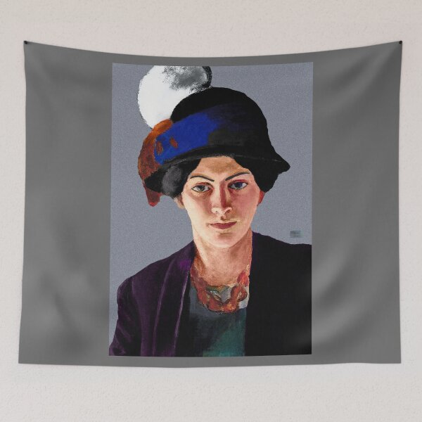 Item preview, The artist's wife in blue hat Macke designed and sold by Bimsbums.